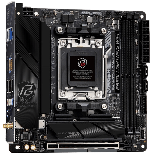 ASRock B650I Lightning WiFi ITX Motherboard for AMD Socket AM5 CPUs